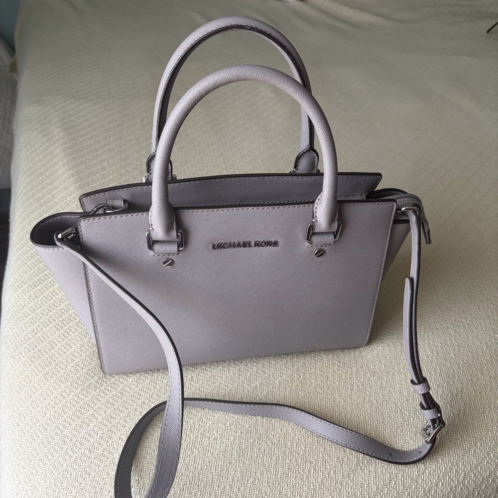 Michael Kors Lavender Leather Satchel